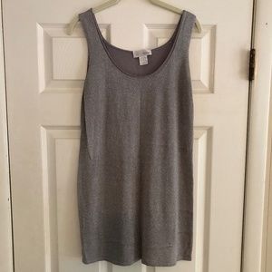 Spiegel silver tank tunic, size large, excellent